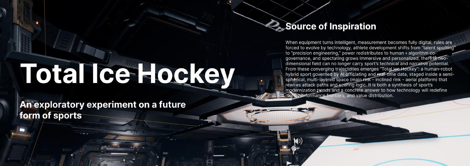 Total Ice Hockey speculative human-robot arena concept